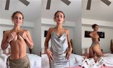 Claire Stone Topless Dress Strip PPV Onlyfans Video Leaked