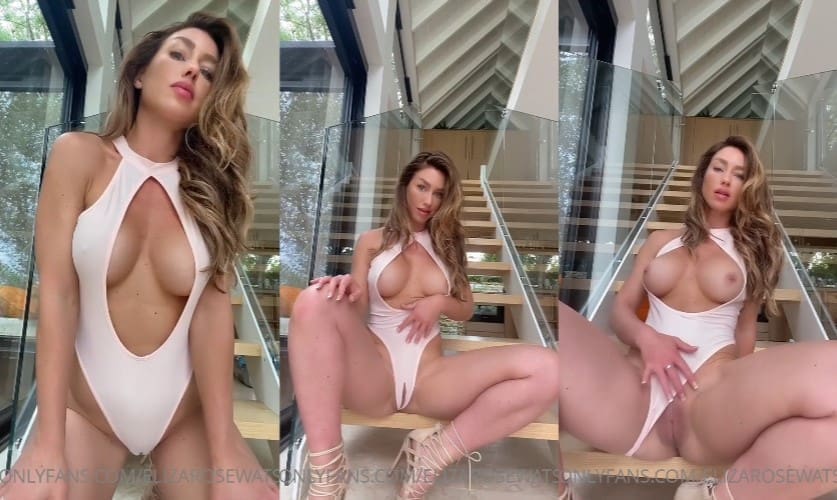 Eliza Rose Watson Staircase Pussy Tease Video Leaked FappTime.com