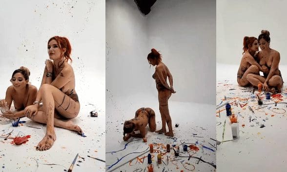 Bella Thorne & Abella Danger Naked Painting Onlyfans Video Leaked