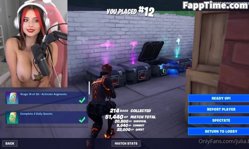 Julia Burch Fortnite and Strip