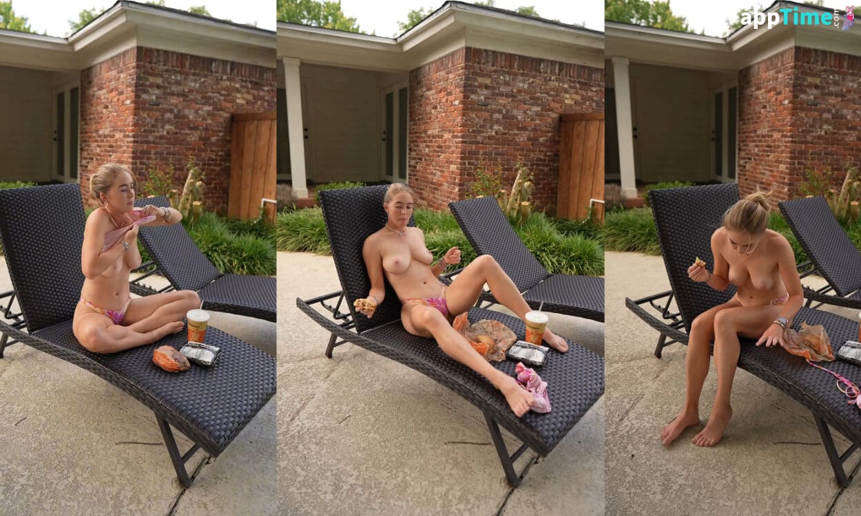 Grace Charis Eating Topless