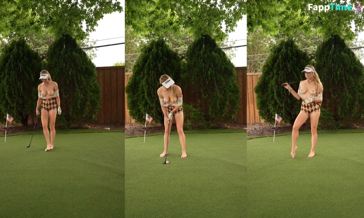 Grace Charis Topless Golf