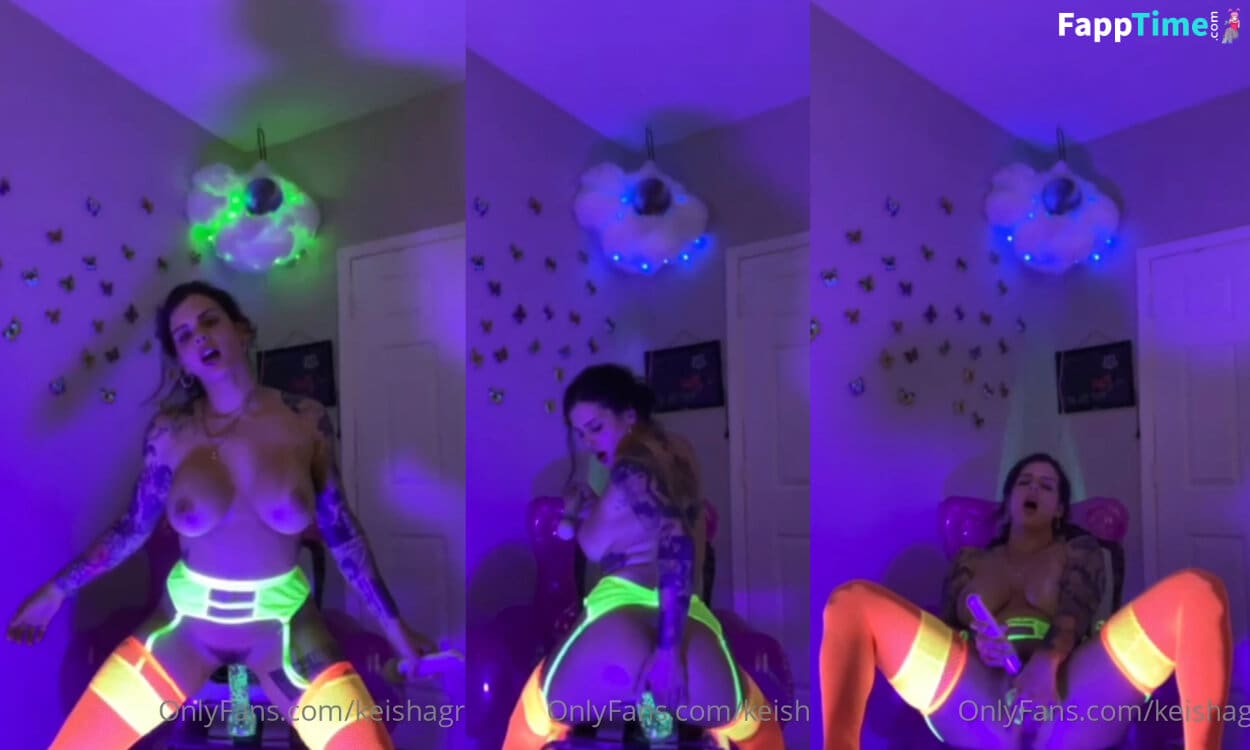 Keisha Grey Glowing Dildo