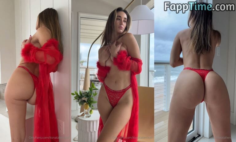 Natalie Roush Red Lingerie