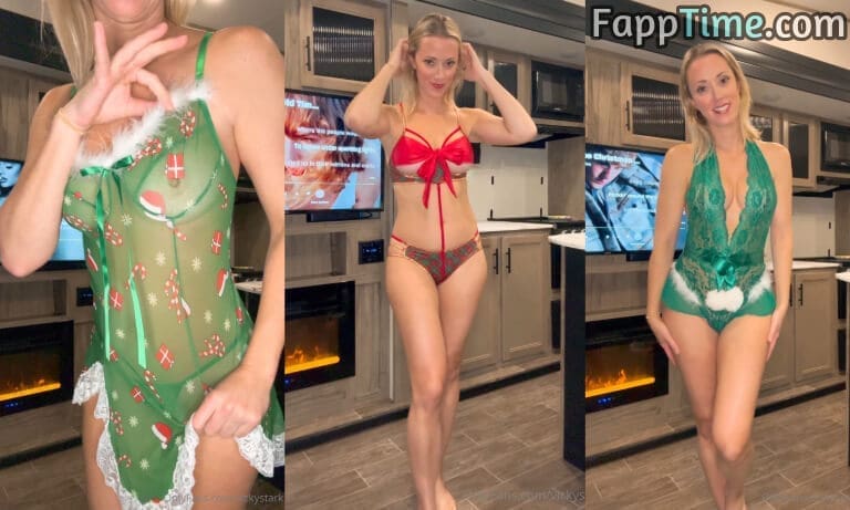 Vicky Stark Christmas Try On